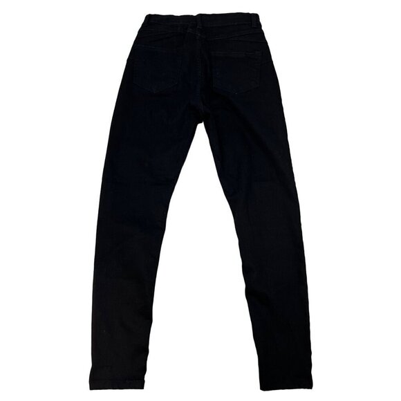 Boohoo Women’s High Rise Black Skinny Jeans Five Pocket Sz 6 - Picture 7 of 9